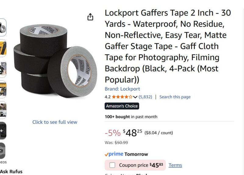 Gaffer Tape.