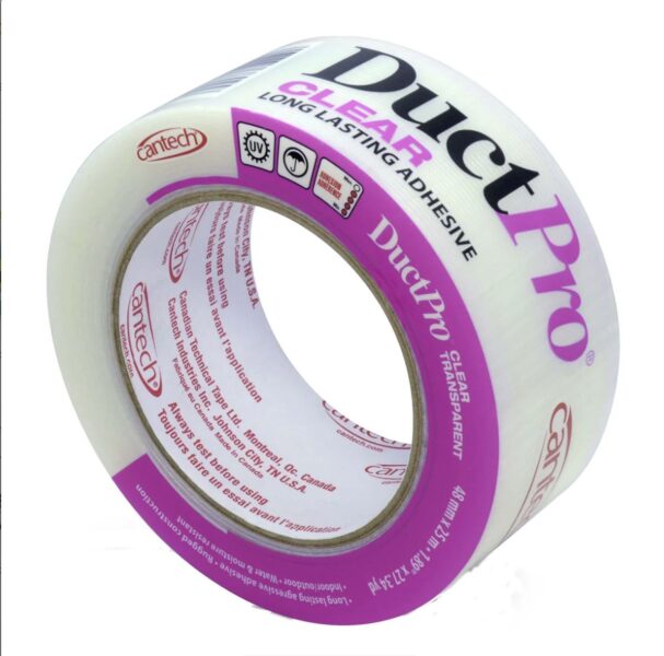 Cantech Ductpro Clear Adhesive Tape, 48mm x 25m