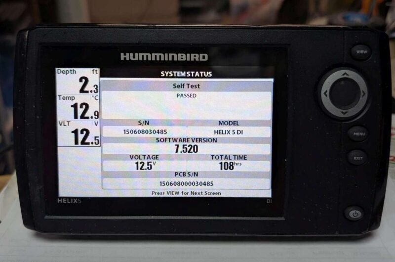 Humminbird Helix 5 DI Fish Finder, used, working.