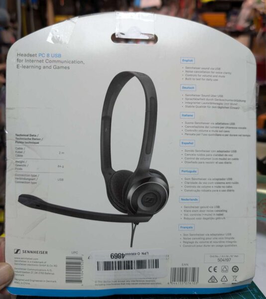 SENNHEISER PC 8 USB Headset, Black