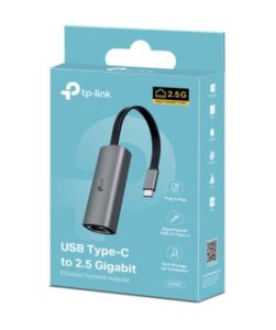TP-Link USB Type-C to 2.5 Gigabit Ethernet Network Adapter, UE302C