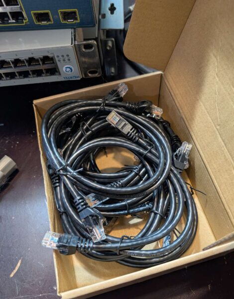 CAT-6 Ethernet Cable, 0.9m/36", Black