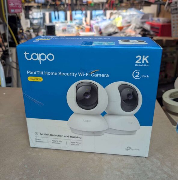 TP-Link TAPO Webcams, C210, 2-pack, used, working.