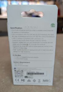 WAVLINK USB-C to 5Gbps Ethernet Adapter, new in box.