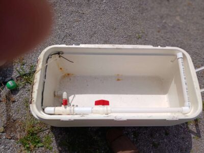 Homemade Fish & Bait Well. Used. Works.
