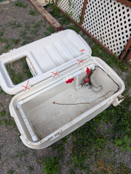 Homemade Fish & Bait Well. Used. Works.
