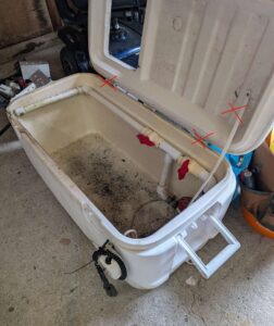 Homemade Fish & Bait Well. Used. Works.