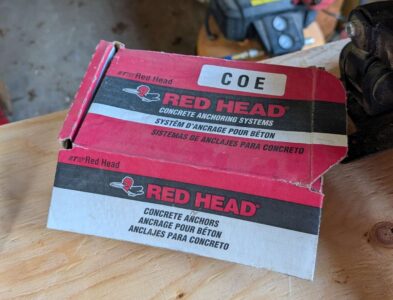 Redhead Concrete Anchors, 3/8" x 3", ~25