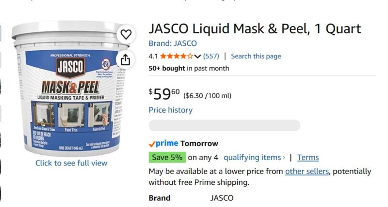 Jasco Mask & Peel, 1 qt