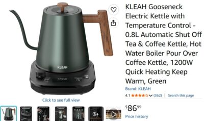 Kleah Gooseneck Kettle, used, works.