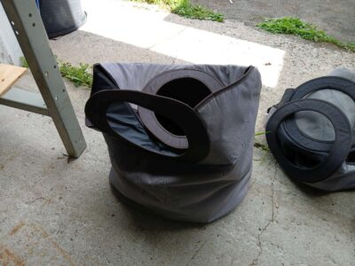 Laundry bags, grey