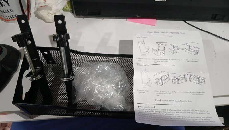 Under Desk Cable Tray