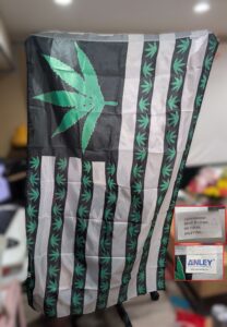 USA Cannabis Flag, 3' x 5', new
