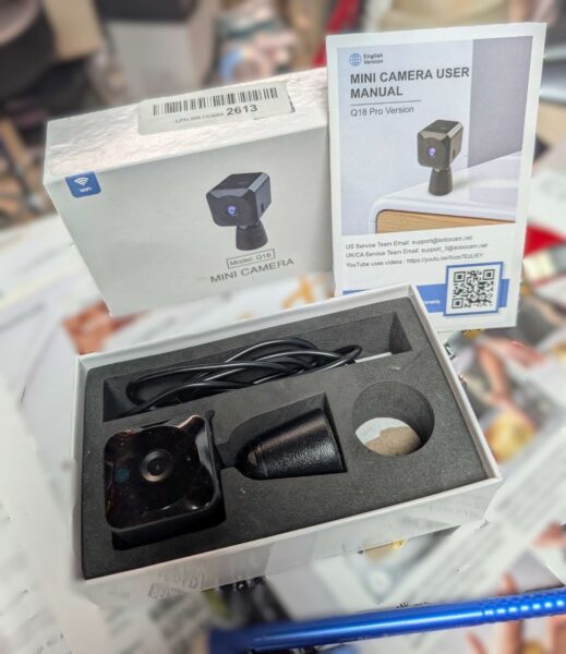 Mini Camera Q18, 720P, WiFi, used, works