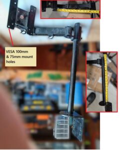 Single Monitor Stand, ~18" high, used.
