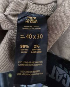 Caterpillar Work Pants, 40W x 30L, Brown, new.
